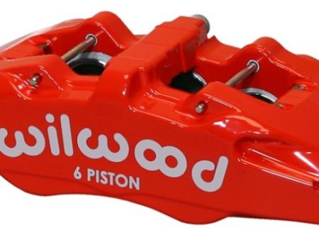 Wilwood Caliper-Forged Dynapro 6 5.25in Mount-Red-R H 1.62 1.38in 1.38in Pistons 1.10in Disc Discount