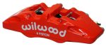 Wilwood Caliper-Forged Dynapro 6 5.25in Mount-Red-R H 1.62 1.12 1.12in Pistons 0.81in Disc For Cheap